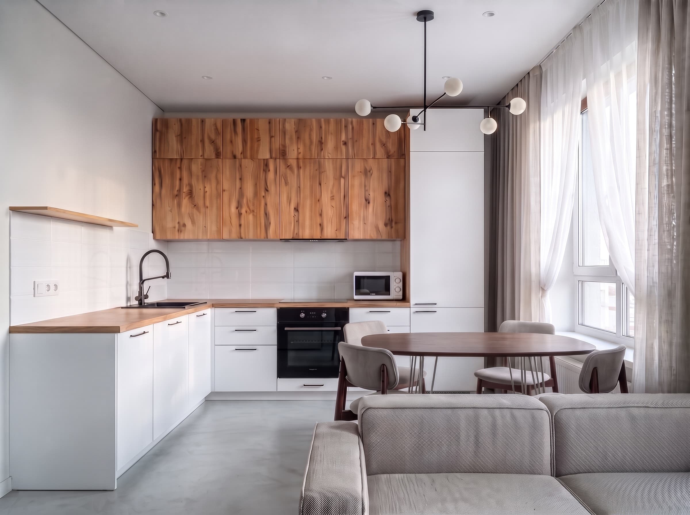 Коллекция URBANOVA Flat · Белый + Дуб вотан